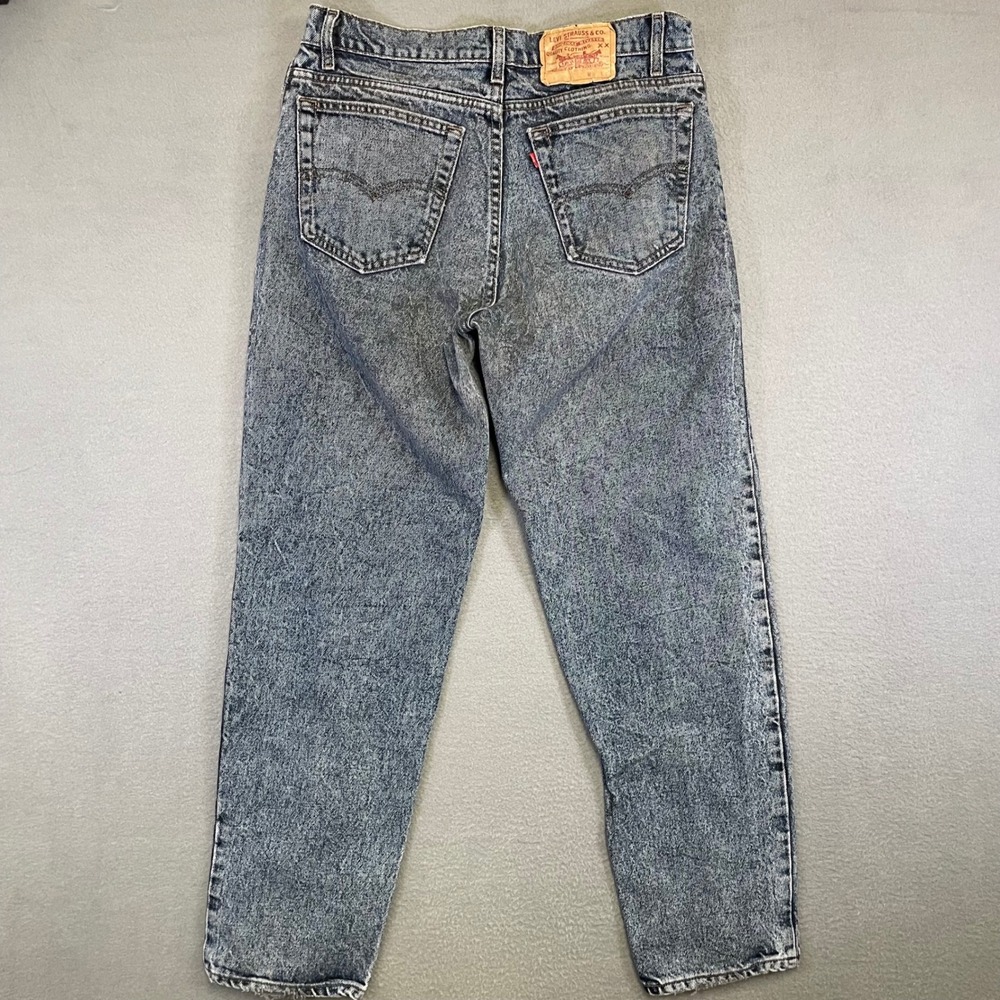 Levis 550 Jeans Mens 32x29 Blue Acid Wash Vintage 90s Relaxed Tapered Leg
